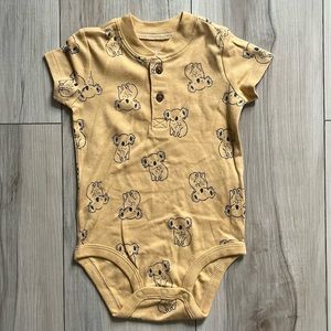 3/$20 Carters 6-9m Koala Yellow Button Onesie